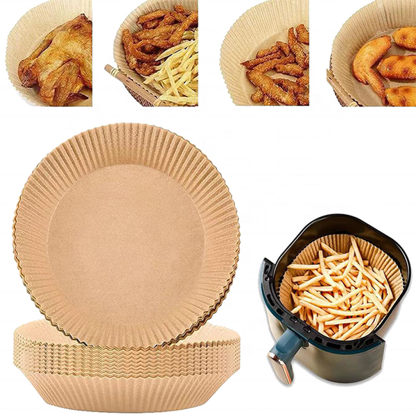 100 x Papiers de Cuisson Ronds pour Friteuse à Air de 16 cm